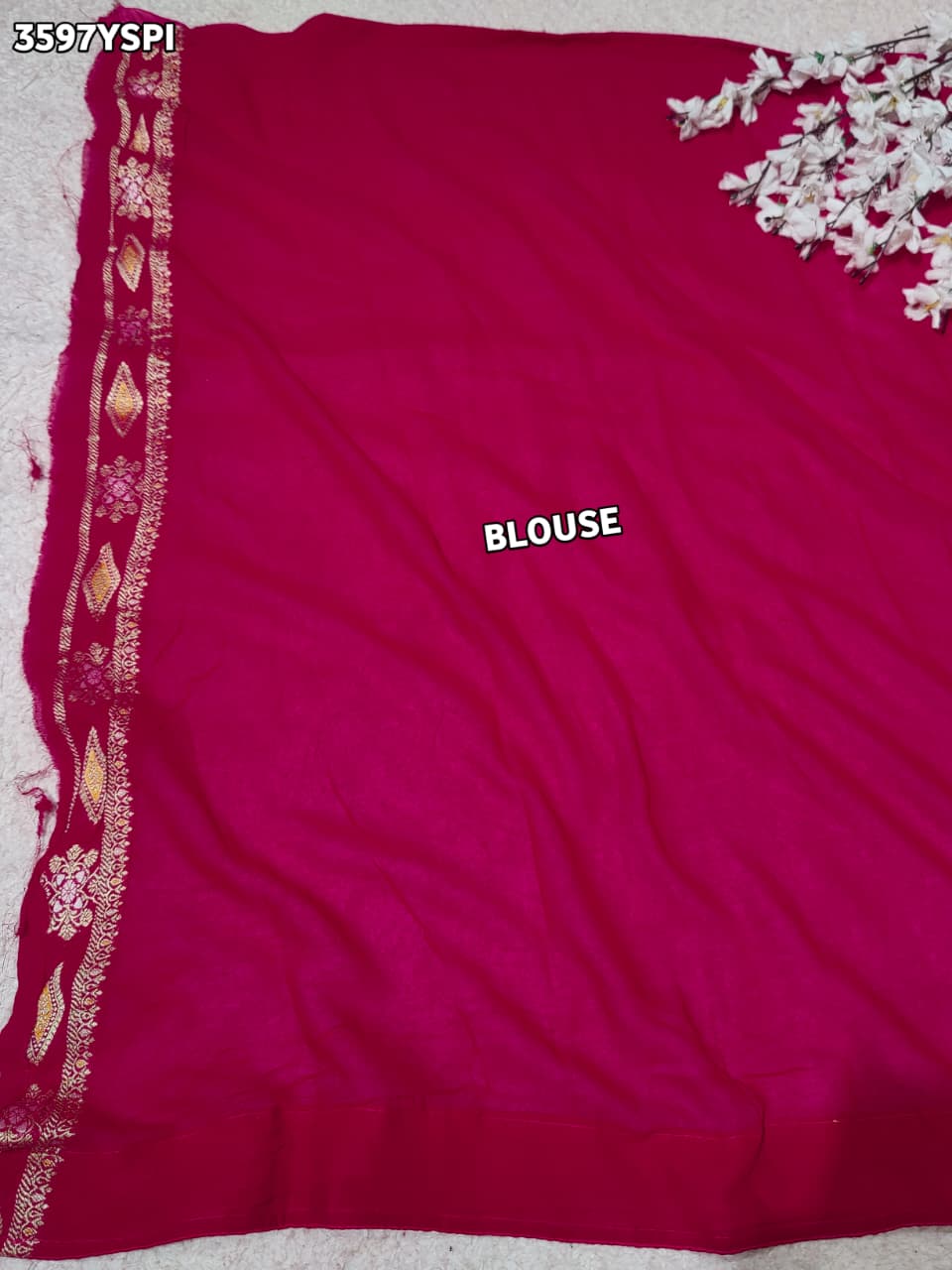 Buy New Premium Banarasi Weave Saree With Festive Wear KcPc