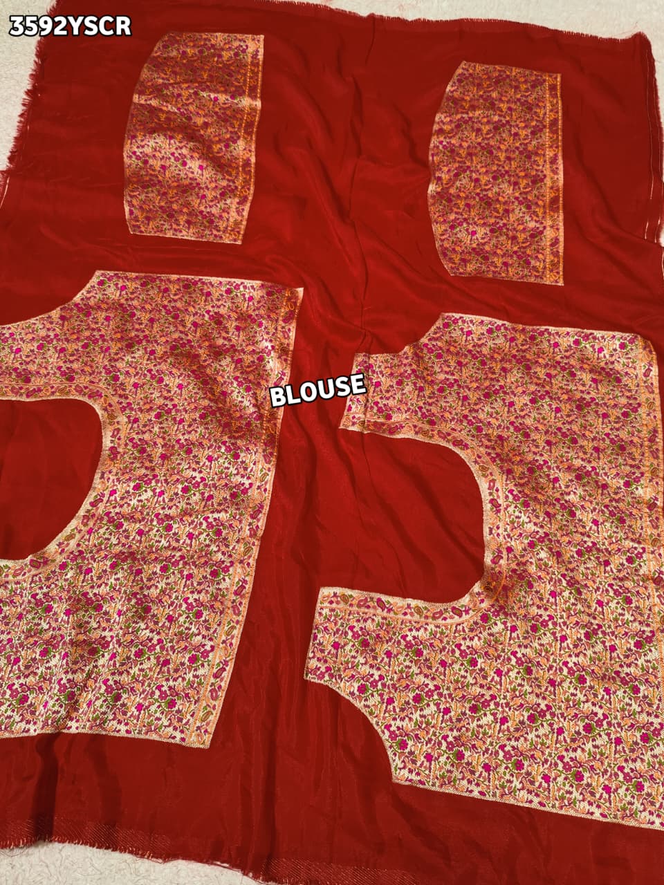 Buy Banarasi Pattern Saree With Dola Silk KcPc Image 6
