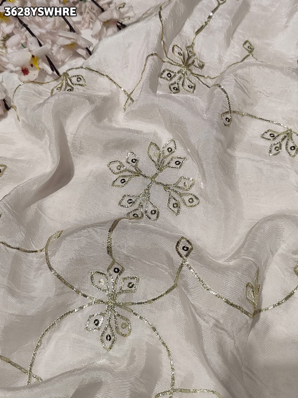 Buy New Festive Faag Style Saree With Gotapatti Work KcPc