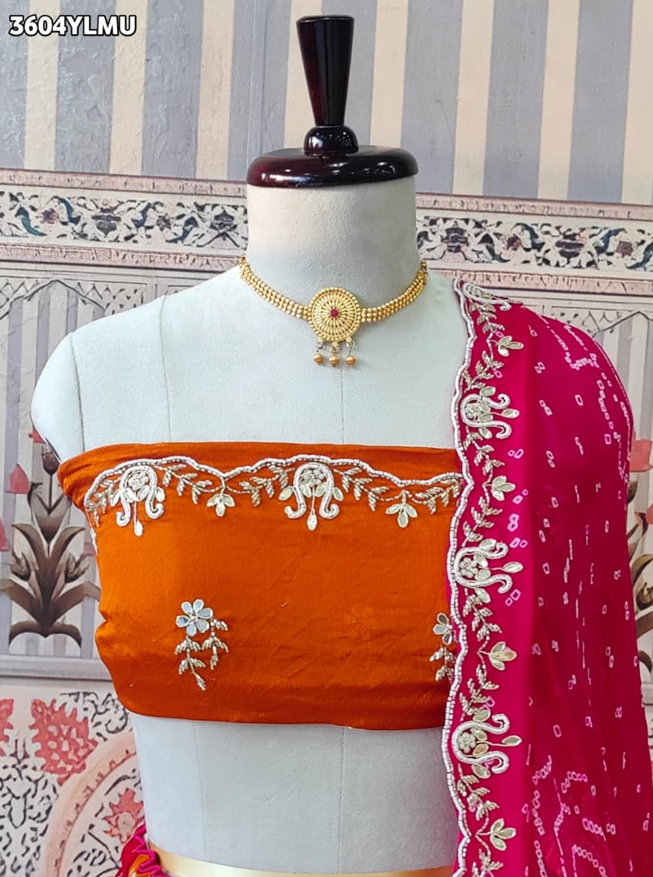 Buy New Royal Bandhani Style Traditional Lehenga KcPc
