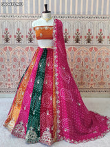 Buy New Royal Bandhani Style Traditional Lehenga KcPc