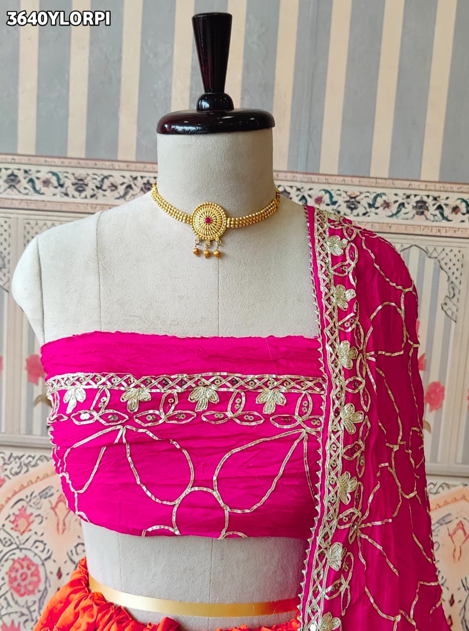 Buy New Traditional Lehenga with GotaPatti Work KcPc