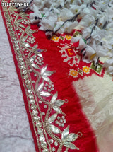 Buy New Royal Patola Style Saree with Zardosi and Gota Patti Work KcPc