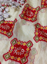 Buy New Royal Patola Style Saree with Zardosi and Gota Patti Work KcPc