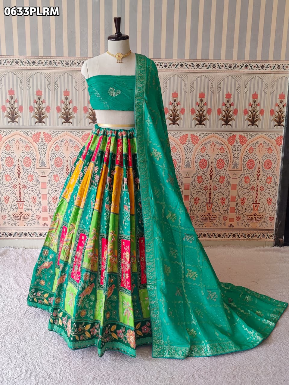 Buy New Banarasi Style Lehenga with Cutdana KcPc