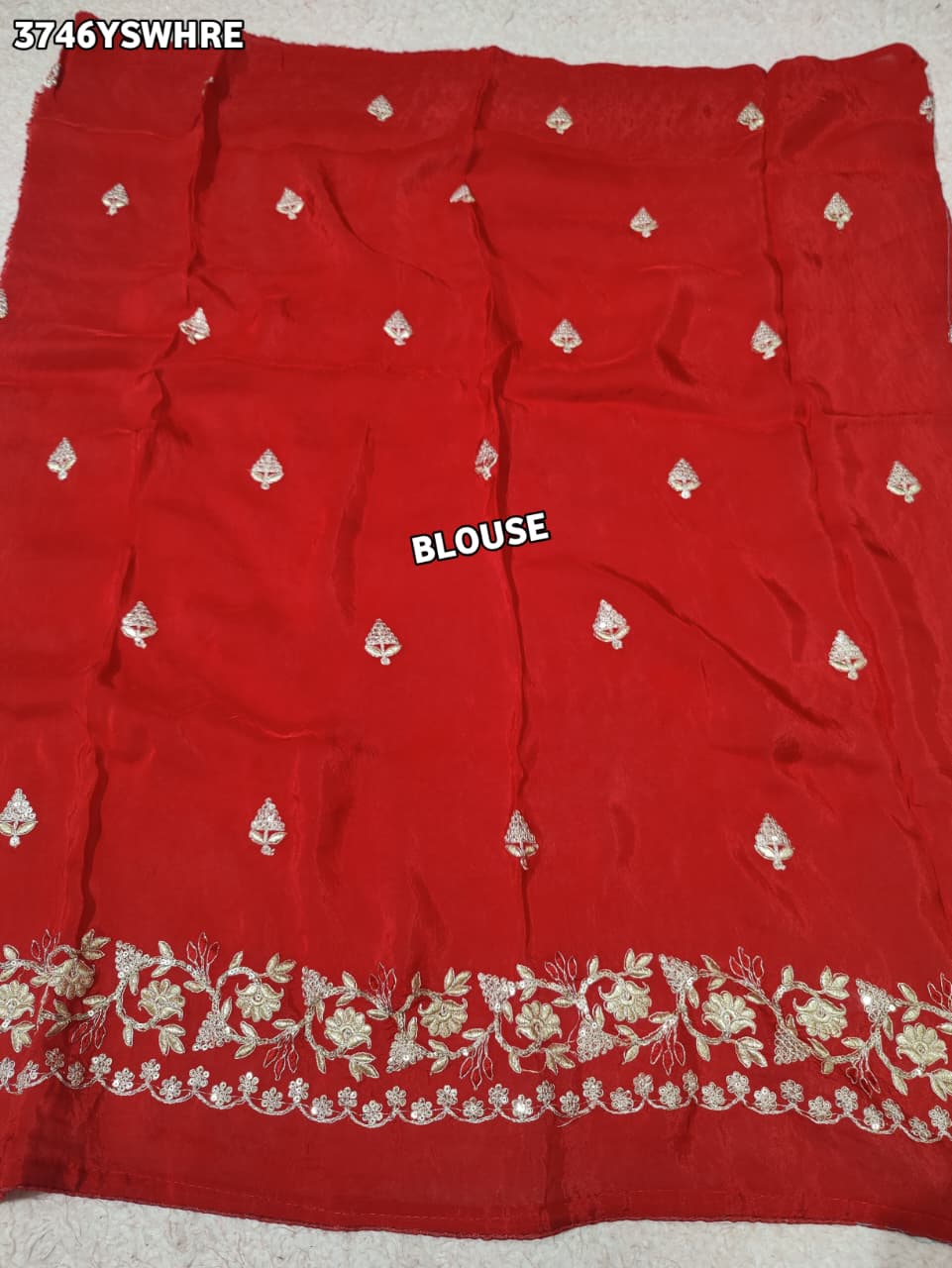 Buy New Faag Style Saree with Embroidery Tari Work KcPc