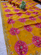 Buy New Patola Style Saree with Cutdana Work KcPc