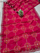 Buy New Patola Style Saree with Cutdana Work KcPc