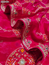 Buy New Patola Style Saree with Cutdana Work KcPc