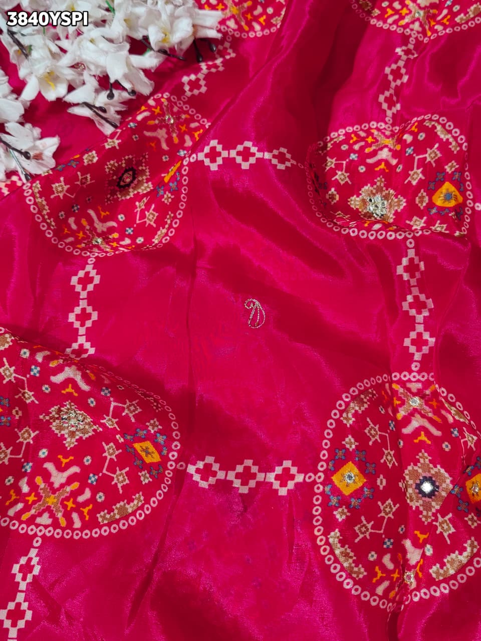 Buy New Patola Style Saree with Cutdana Work KcPc