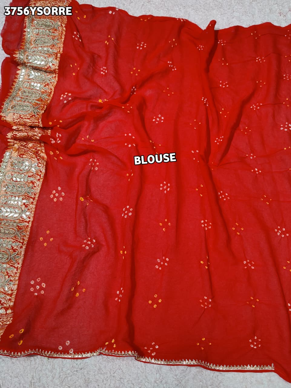 Buy Traditional Saree with Gotapatti Finish KcPc