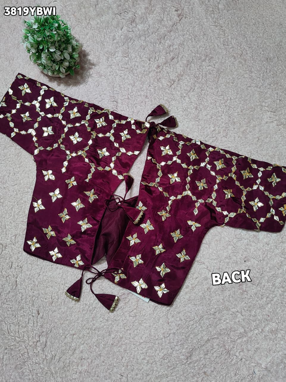 Buy HO Silk Designer Style Gota patti Work KcPc