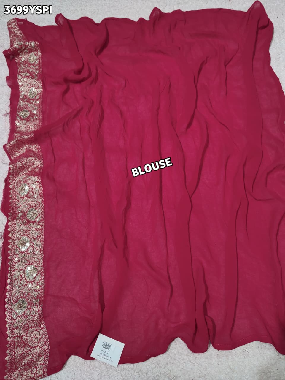Buy Royal Look Georgette Bandhani Saree for Festive Wear KcPc 7