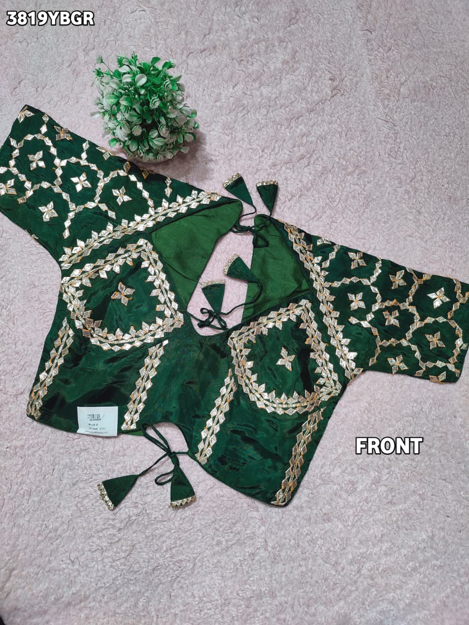 Buy HO Silk Designer Style Gota patti Work KcPc