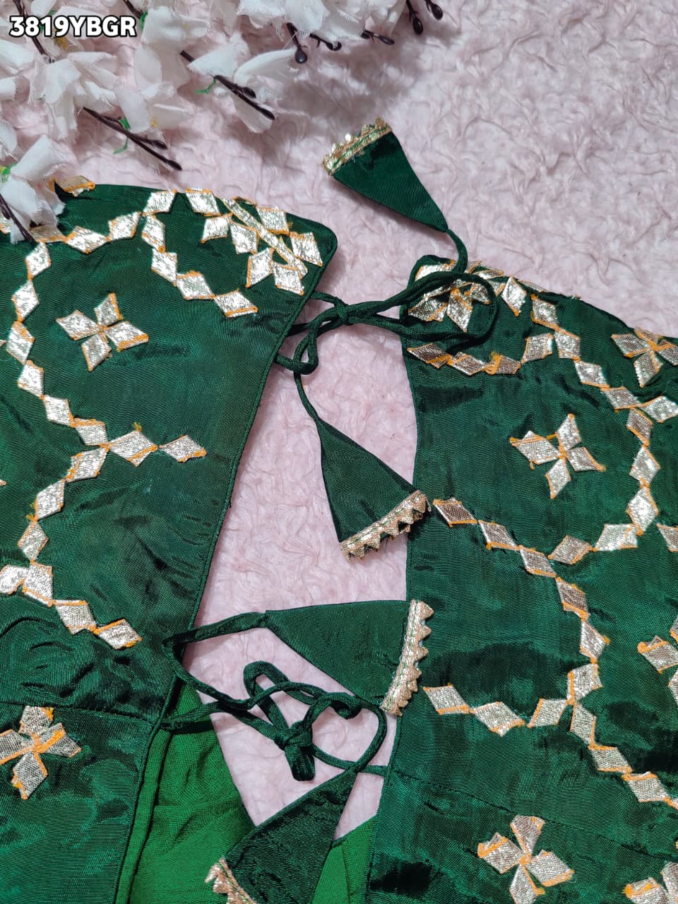 Buy HO Silk Designer Style Gota patti Work KcPc
