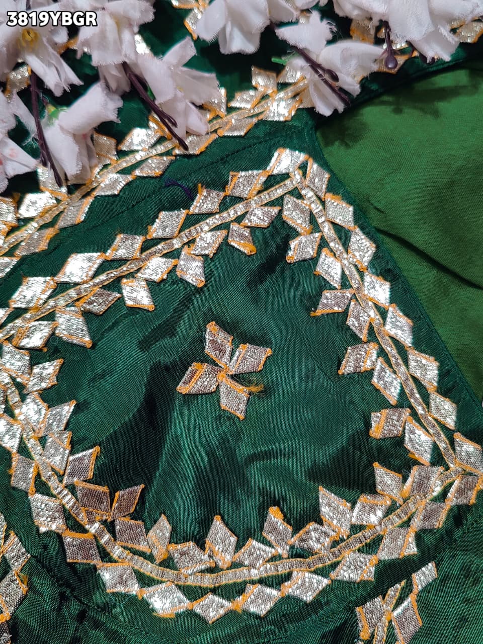 Buy HO Silk Designer Style Gota patti Work KcPc