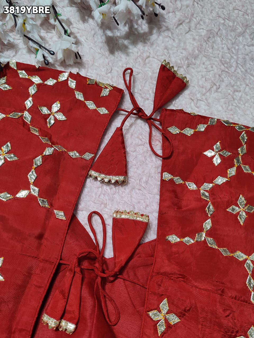 Buy HO Silk Designer Style Gota patti Work KcPc