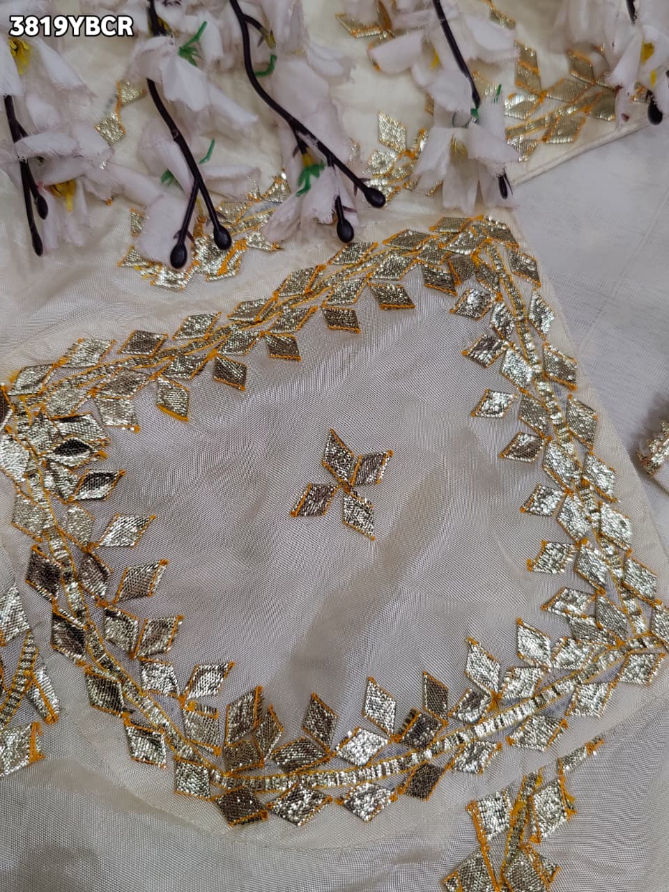 Buy HO Silk Designer Style Gota patti Work KcPc