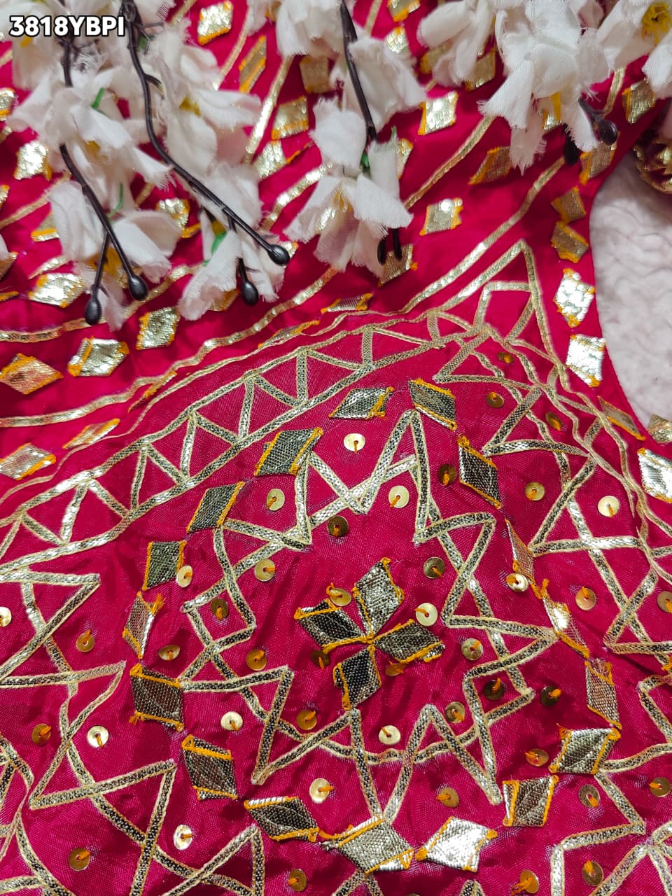 Buy HO Silk Designer Style Gota patti Work KcPc