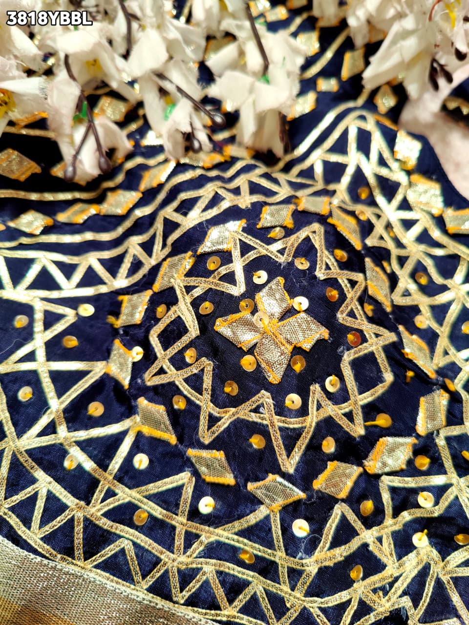 Buy HO Silk Designer Style Gota patti Work KcPc