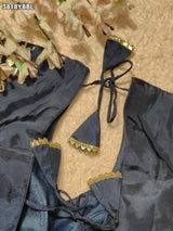 Buy HO Silk Designer Style Gota patti Work KcPc