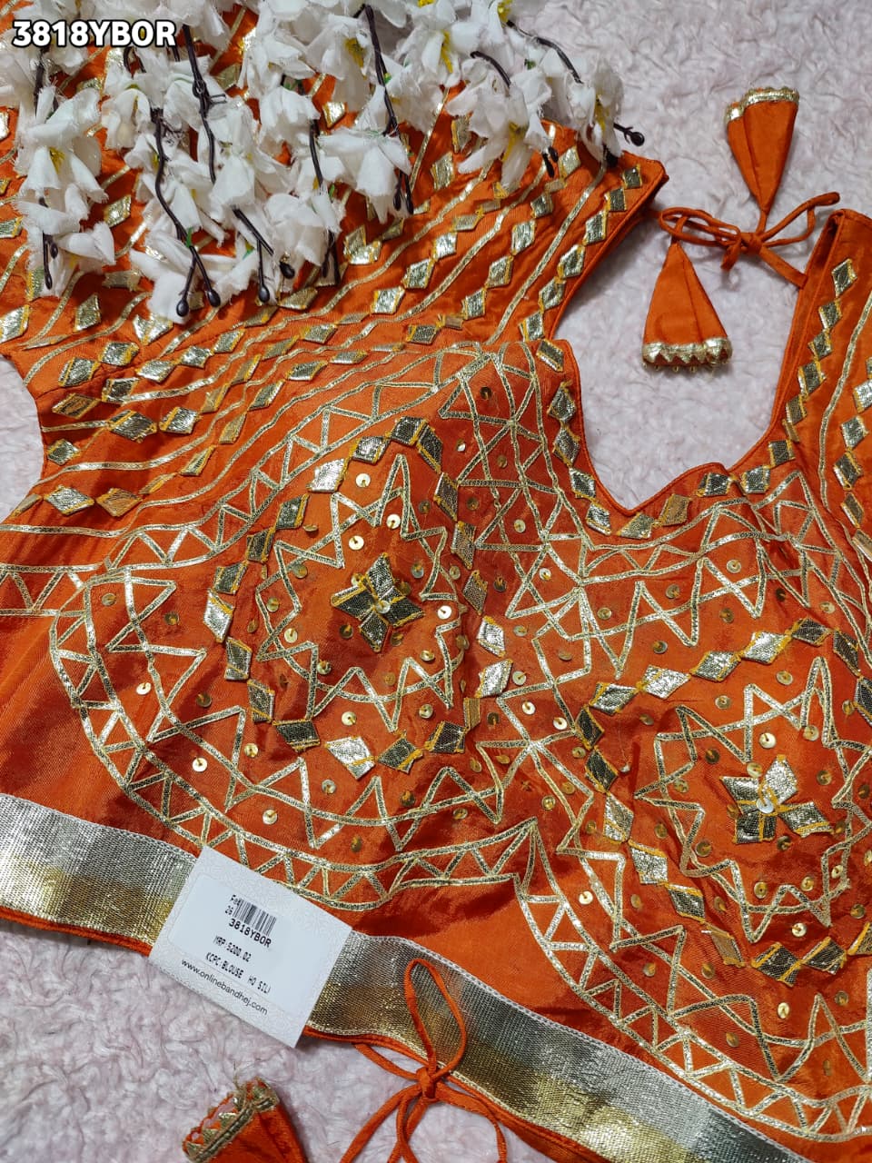 Buy HO Silk Designer Style Gota patti Work KcPc