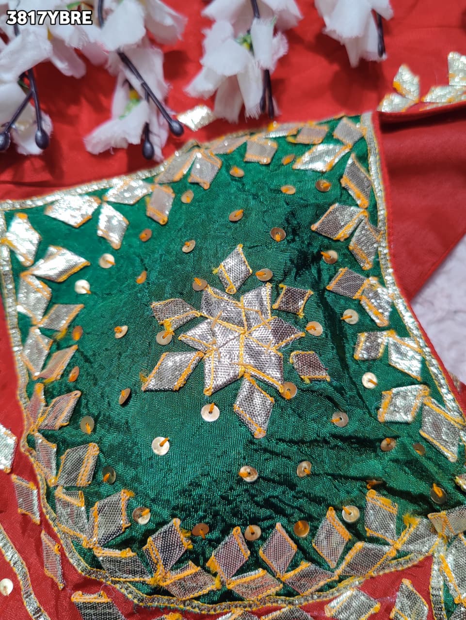 Buy HO Silk Designer Style Gota patti Work KcPc