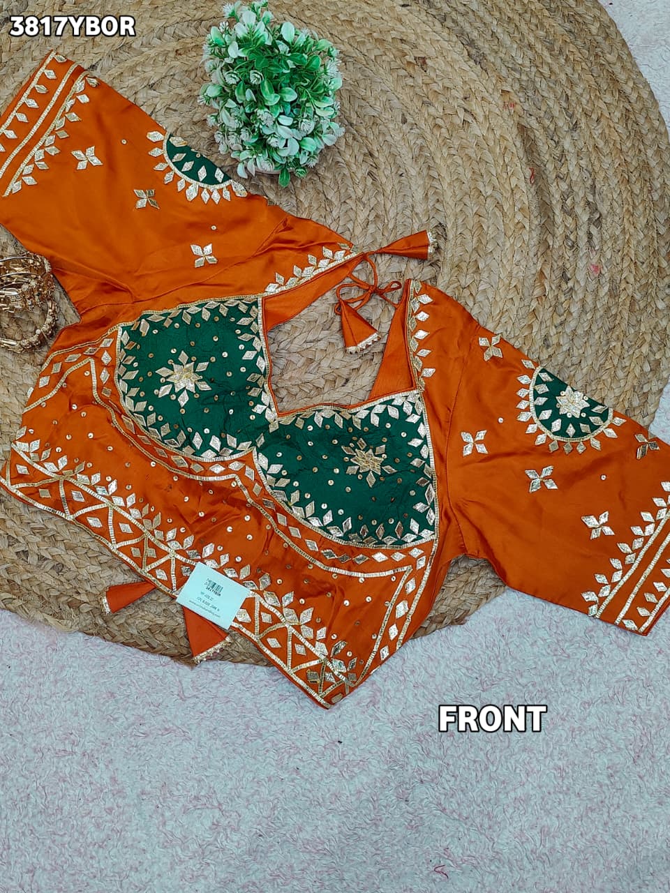 Buy HO Silk Designer Style Gota patti Work KcPc image 1
