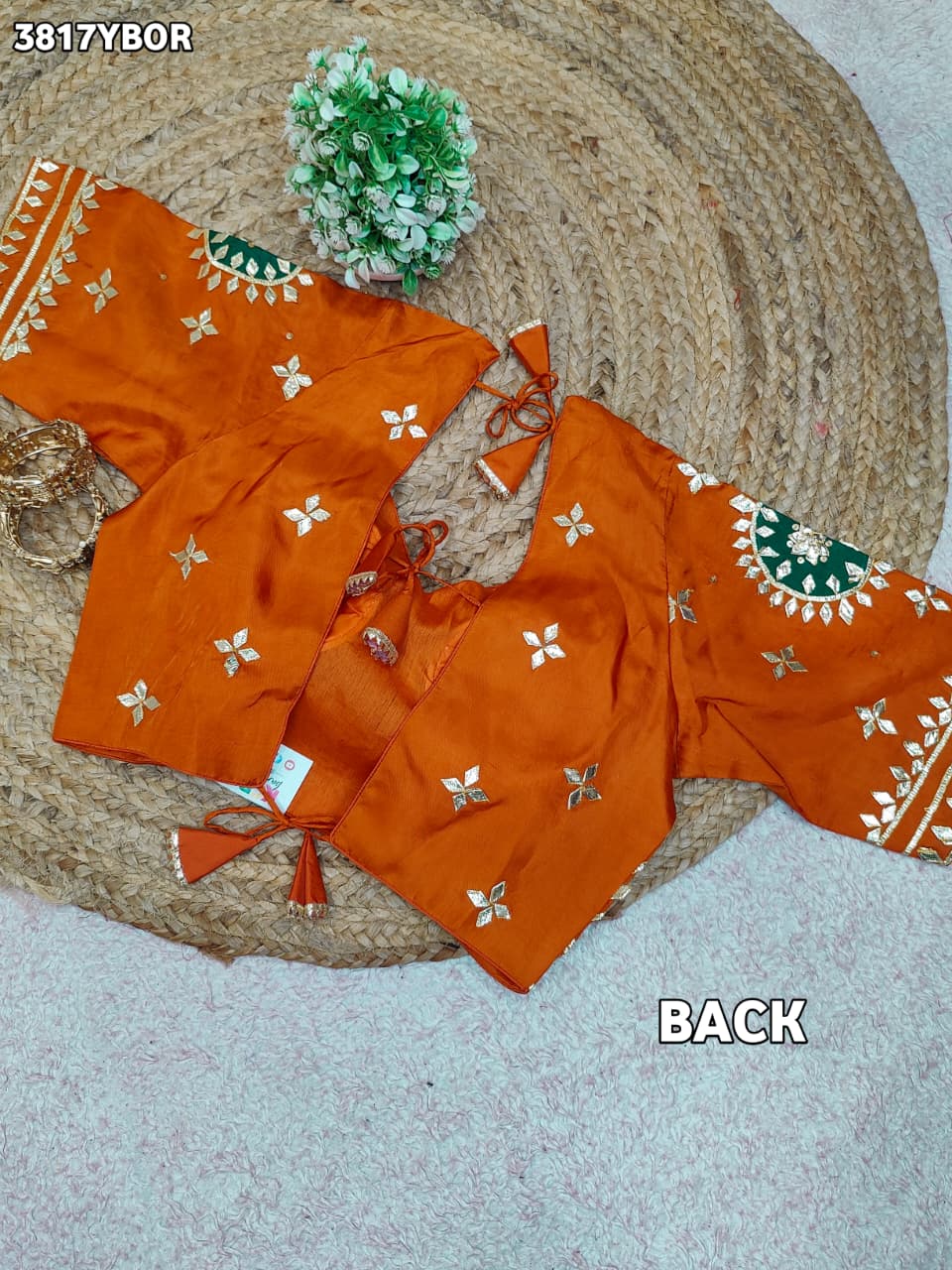 Buy HO Silk Designer Style Gota patti Work KcPc image 5