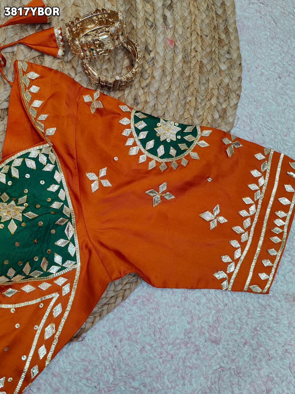 Buy HO Silk Designer Style Gota patti Work KcPc image 3