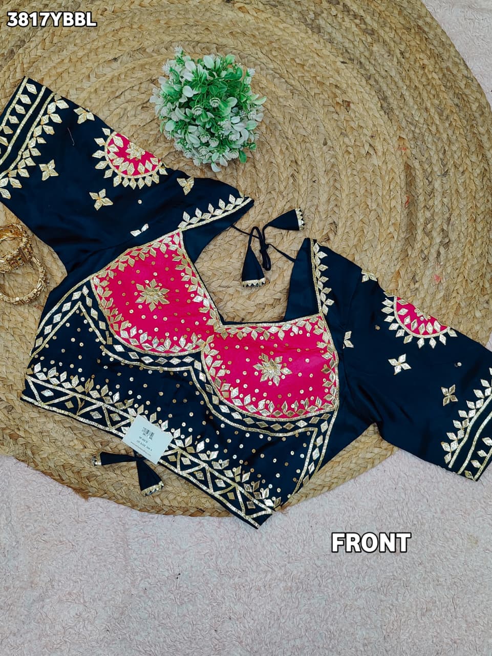 Buy HO Silk Designer Style Gota patti Work KcPc image 1