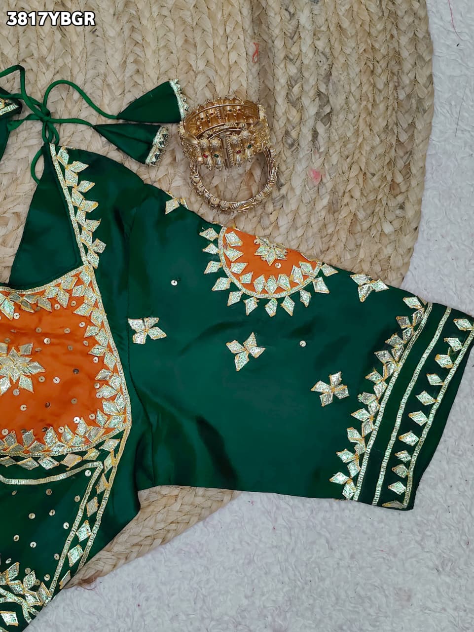 Buy HO Silk Designer Style Gota patti Work KcPc image 3