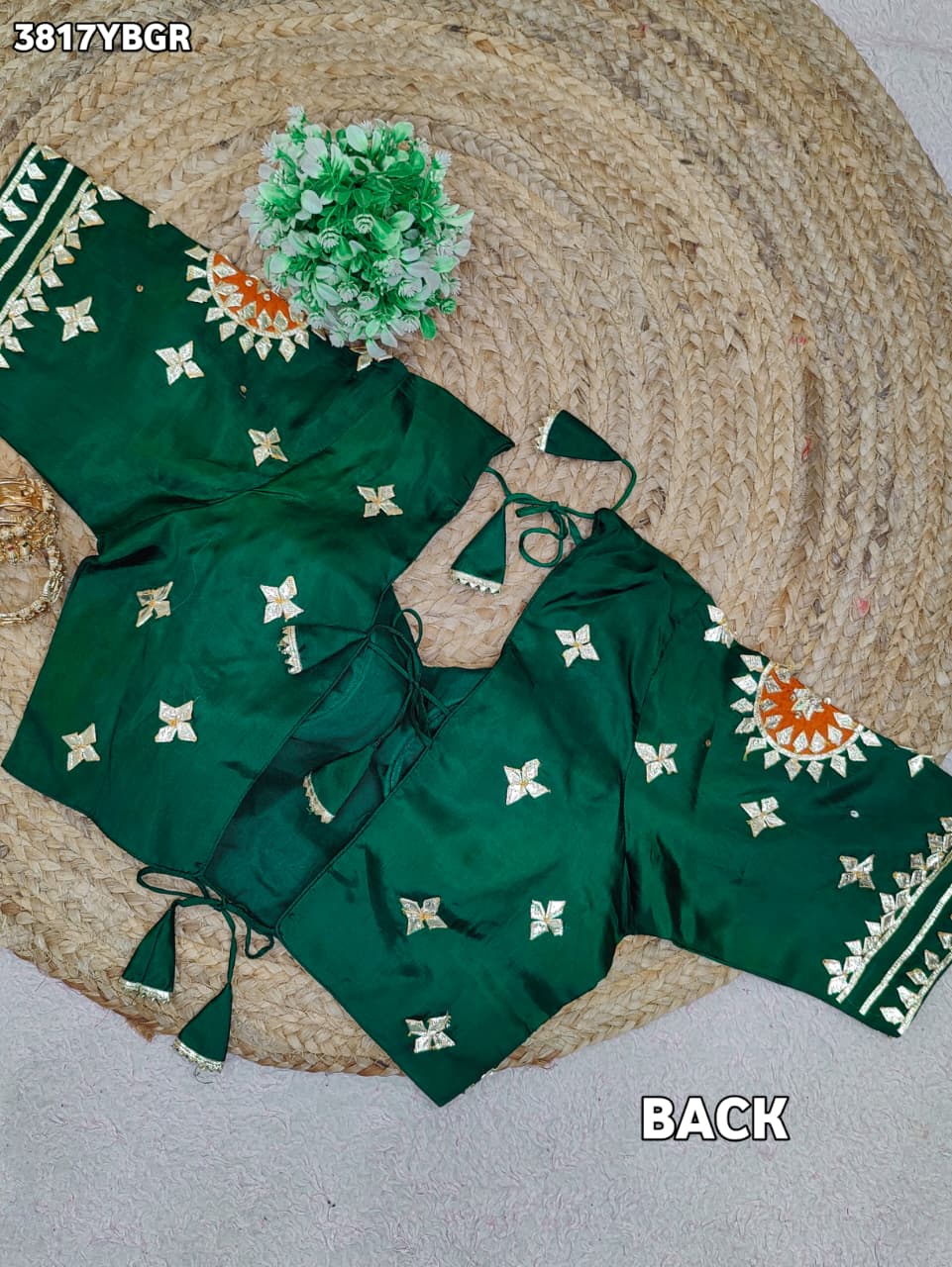 Buy HO Silk Designer Style Gota patti Work KcPc image 5