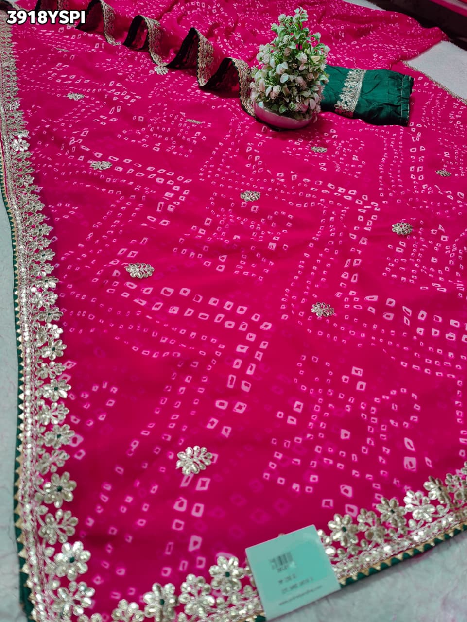 Buy Festive Special Georgette Bandhani Saree Kcpc