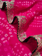 Buy Festive Special Georgette Bandhani Saree Kcpc