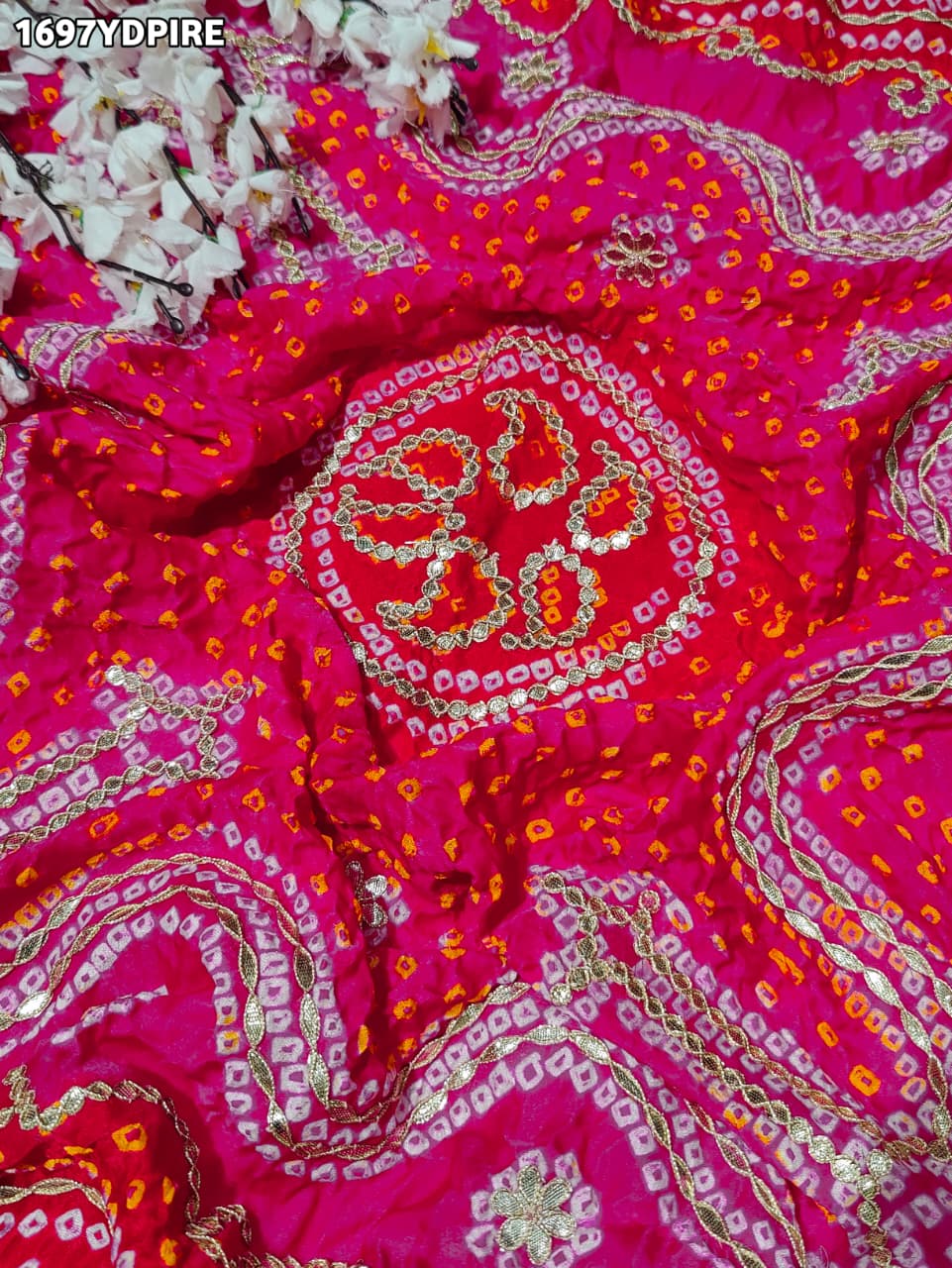 KcPc Latest New Designer Gaji Silk Bandhani Ghatchola Gotapatti Work DupattaSATISH