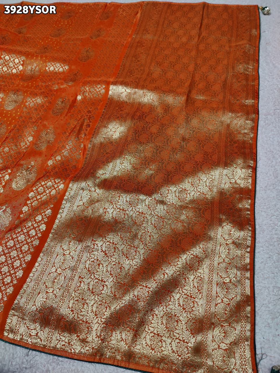 Buy Moonga Silk Saree with Banarasi Zari Weaving Kcpc