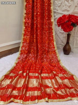 Buy Bandhani Design Art Silk Dupatta Kcpc
