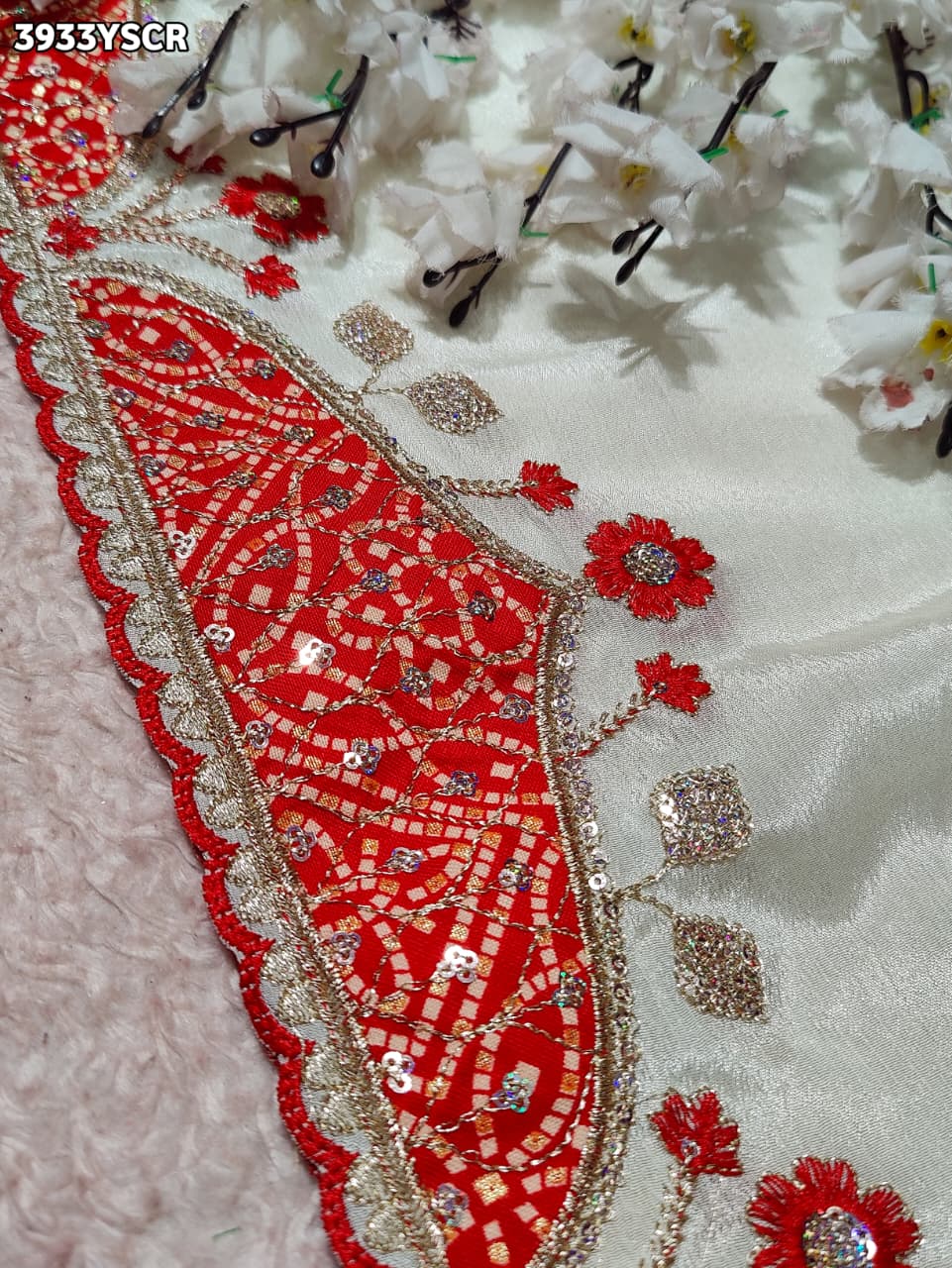 Buy Festive Special Crepe Silk Designer Saree Kcpc