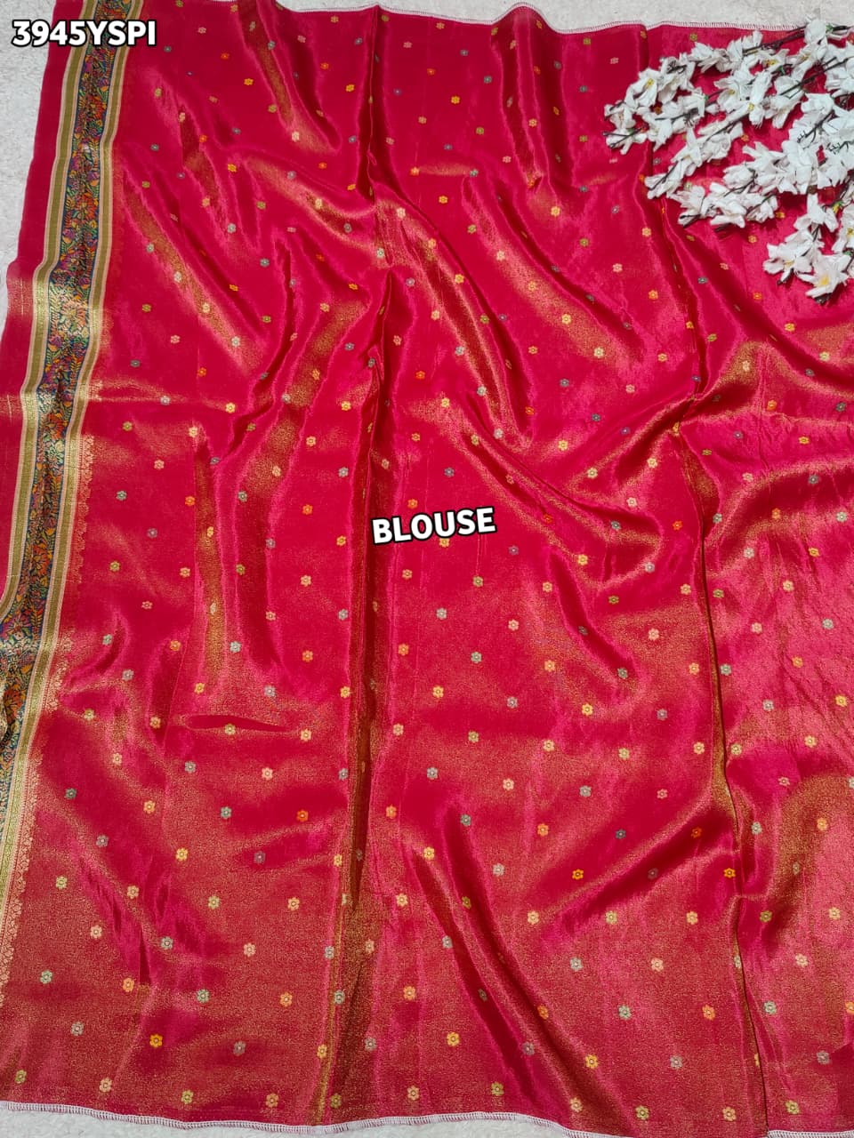 Buy Tussar Silk Saree With Festive Wear Kcpc