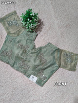 Buy Designer Crush Tissue Silk Blouse Festive Special Kcpc