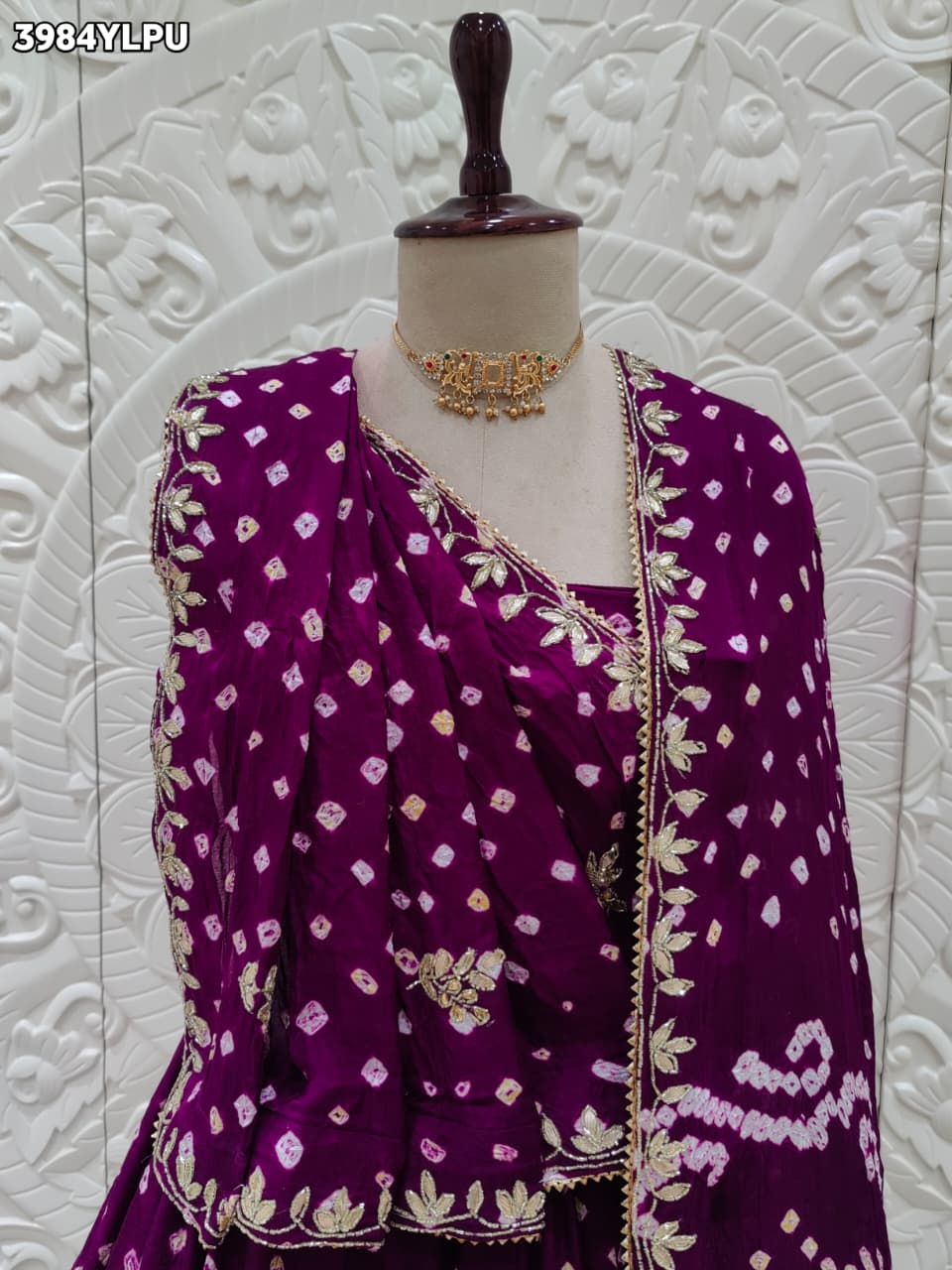 Buy Festive Special Modal Silk Bandhani Style Lehenga Kcpc