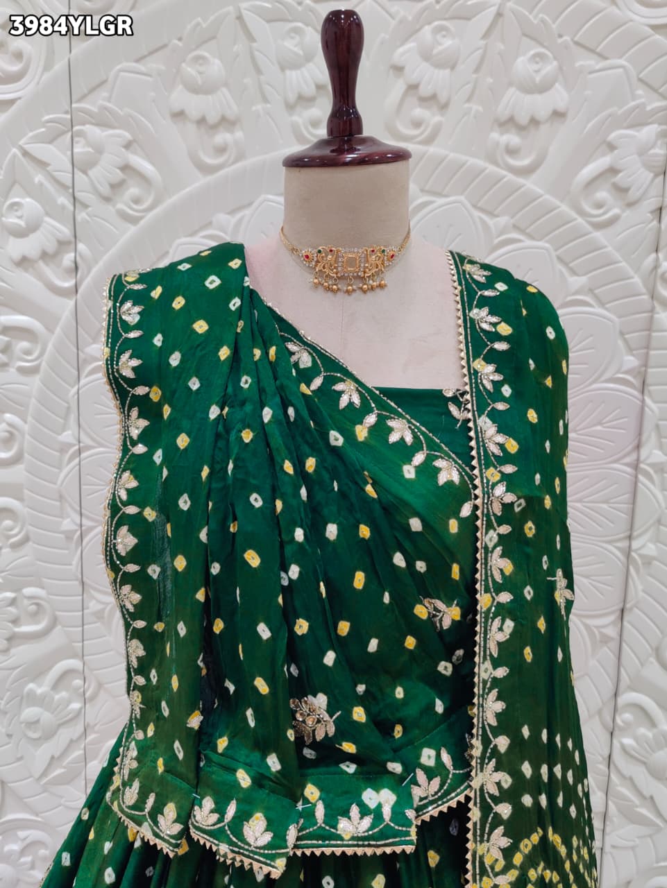 Buy Festive Special Modal Silk Bandhani Style Lehenga Kcpc