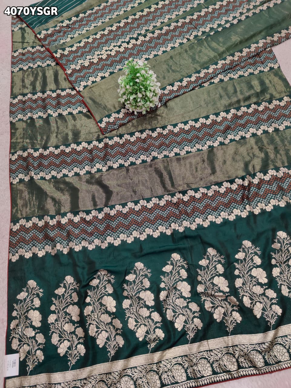 Buy Dola Silk Banarasi Style Saree Kcpc