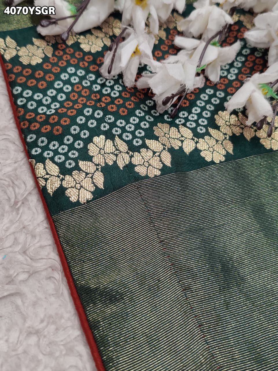Buy Dola Silk Banarasi Style Saree Kcpc