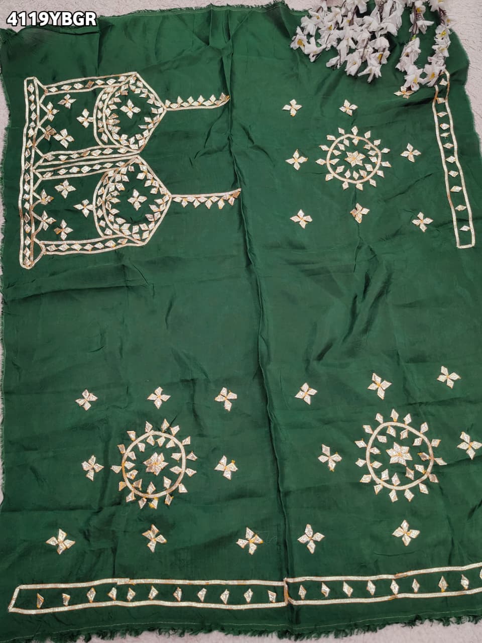 Buy Gaji Silk Blouse With Designer Festive Wear Kcpc