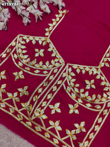 Buy Gaji Silk Blouse With Designer Festive Wear Kcpc