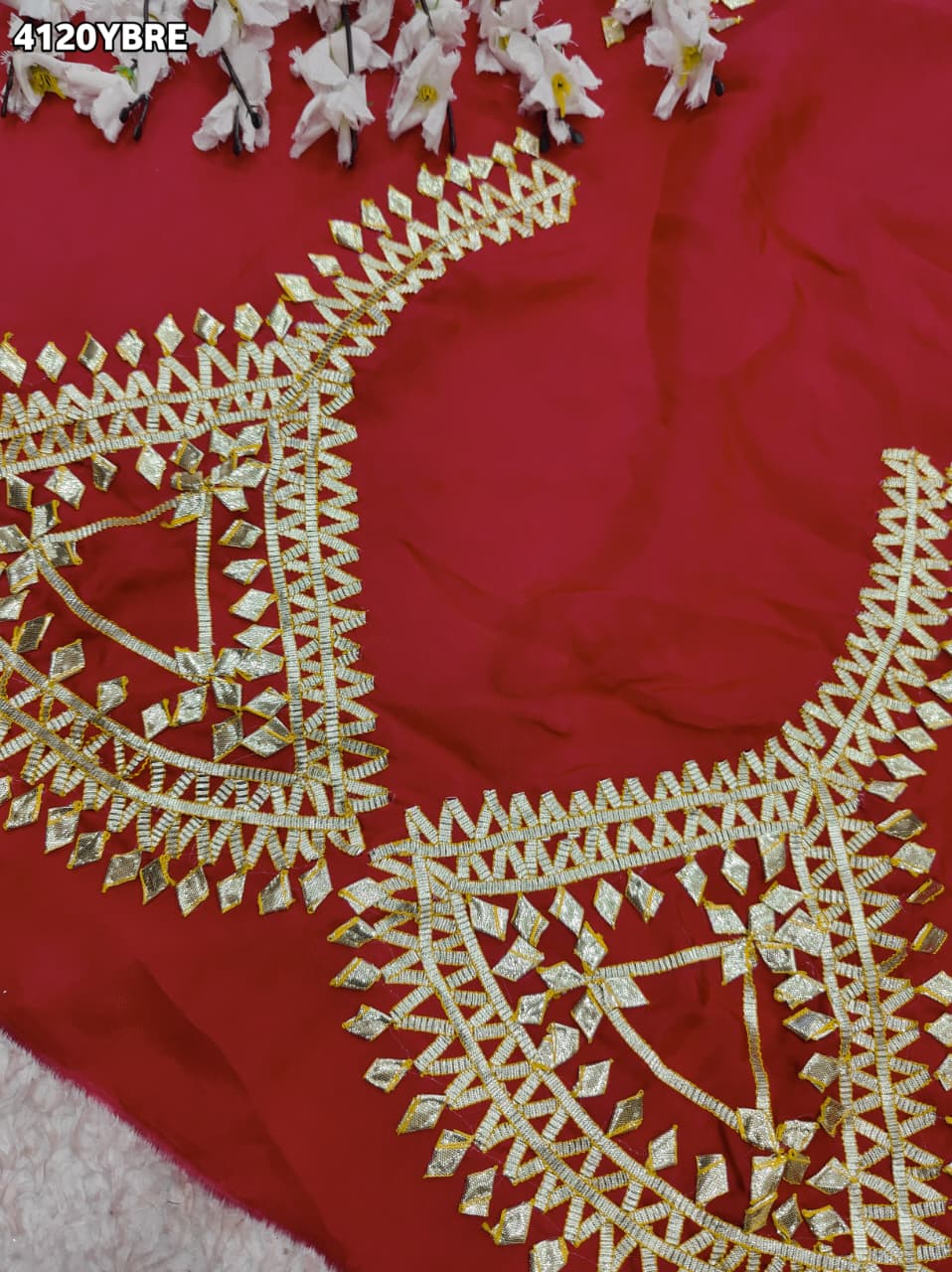 Buy Gaji Silk Blouse With Designer Festive Wear Kcpc