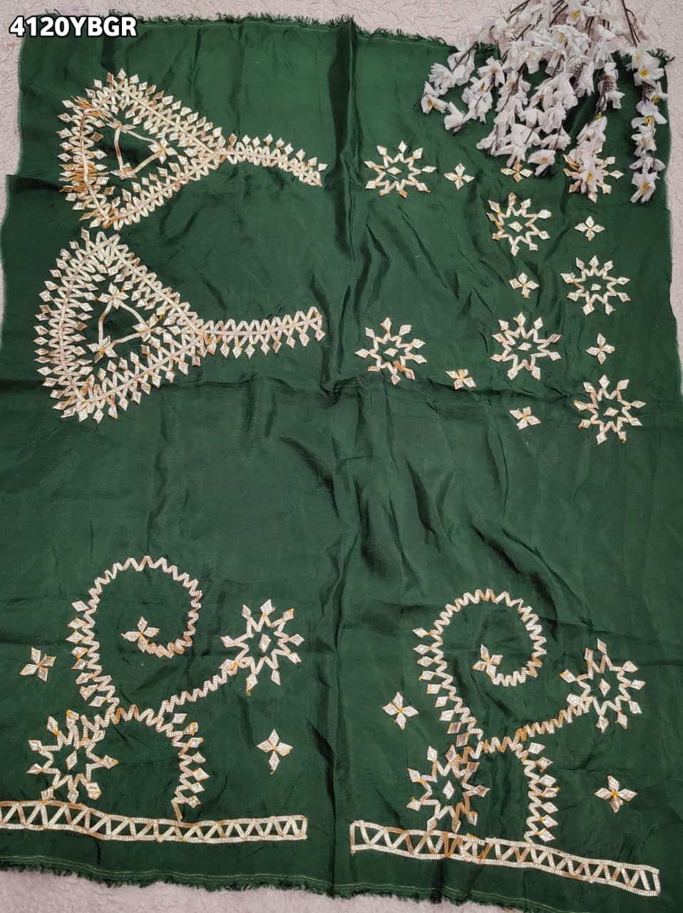 Buy Gaji Silk Blouse With Designer Festive Wear Kcpc