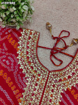 KcPc New Stylish Ojariya Blouse with Bandhani Pattern for Festive LookMEG